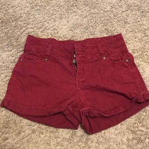 Maroon shorts